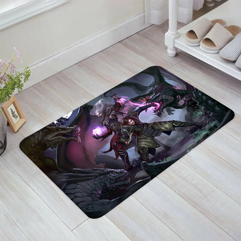 

D-Dungeons Geme D-Dragons Floor Mat Carpet Entrance of House Living Room Rugs Home Balcony Carpets Kitchen Rug Foot Doormat Door