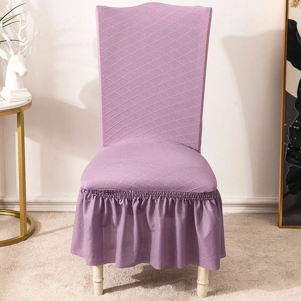 1Pcs Elastic Chair Cover for Dining Room Home Restaurant Seat Cover Stretchable Wrinkle Resistant No Iron Needed Comfortable