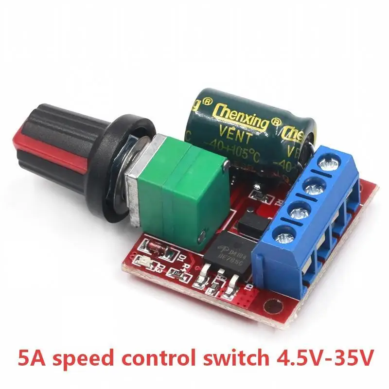 PWM-Gleichstrommotor-Drehzahlregler mit einstellbarem Knopf, stabile Leistung, breite Spannungskompatibilität für die Modifikation von Automobilteilen – Detail 7