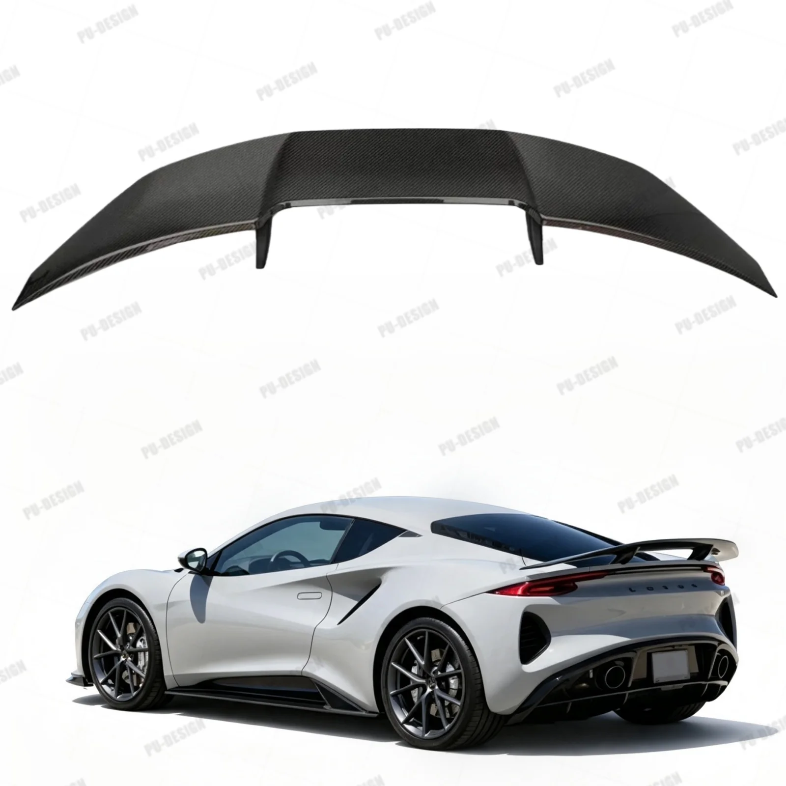 Rear Trunk Accessories Sports Styling Body Kit Exterior Tail Wing Plate Wind Rear Spoiler Parts For 2022-2025 Lotus EMIRA