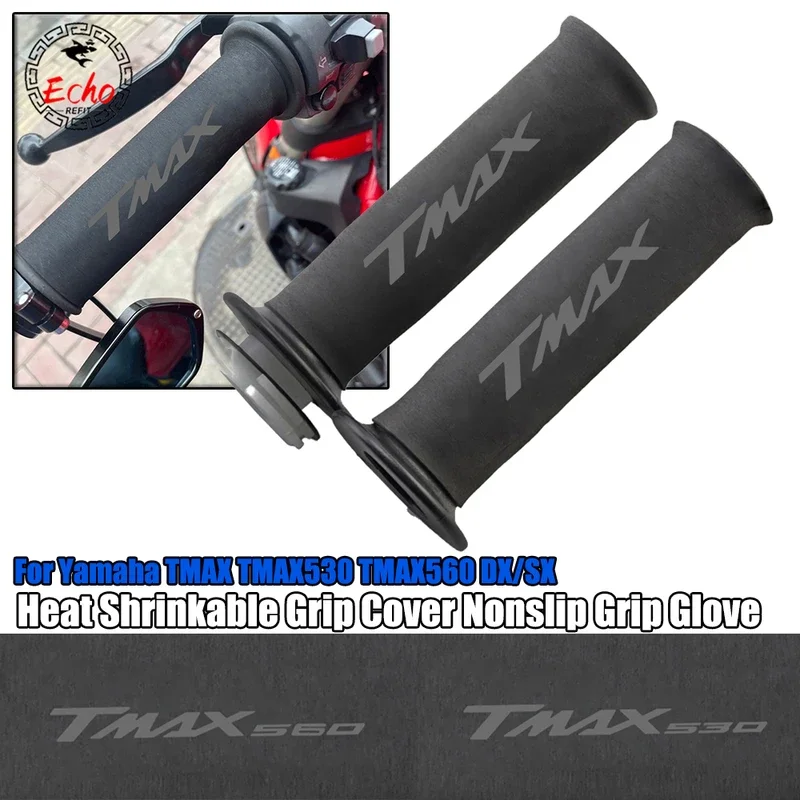 

For Yamaha tmax530 tmax560 tmax500 T-Max tMax 530/560/500 SX DX motorcycle nonslip rubber handlebar Heat Shrinkable grip cover