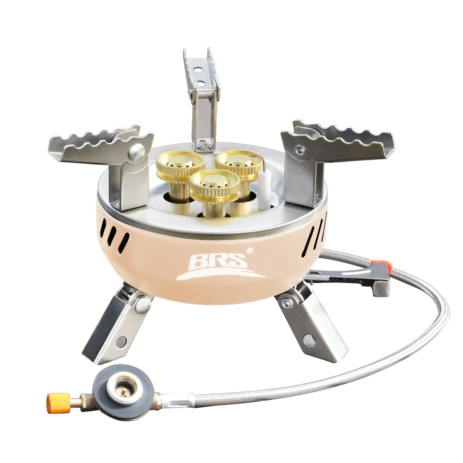 BRS-203 Core Camping Gasfornuis Hoge Vermogen Draagbare Toeristische Brander Buiten Elektronische Ontsteking Campingkachel Picknick Uitrusting