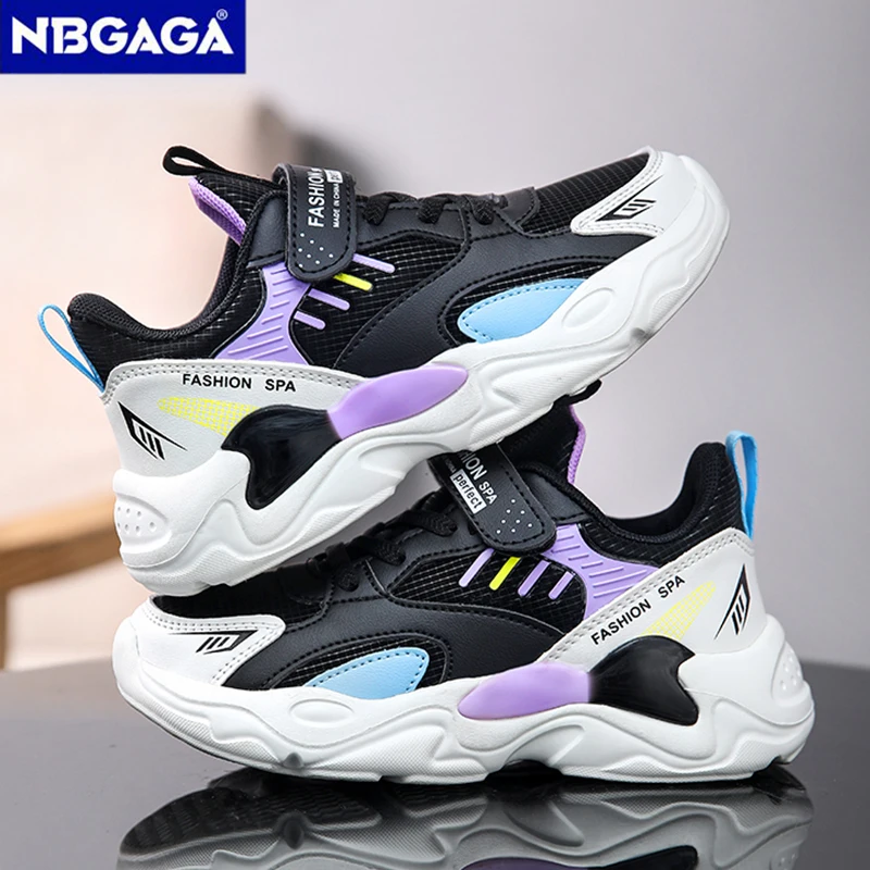 Kids Casual Girl Shoes Non-slip Comfortable Kids Running Shoes Outdoor Student\'s Boys Sport Walking Footwear Size 28-39