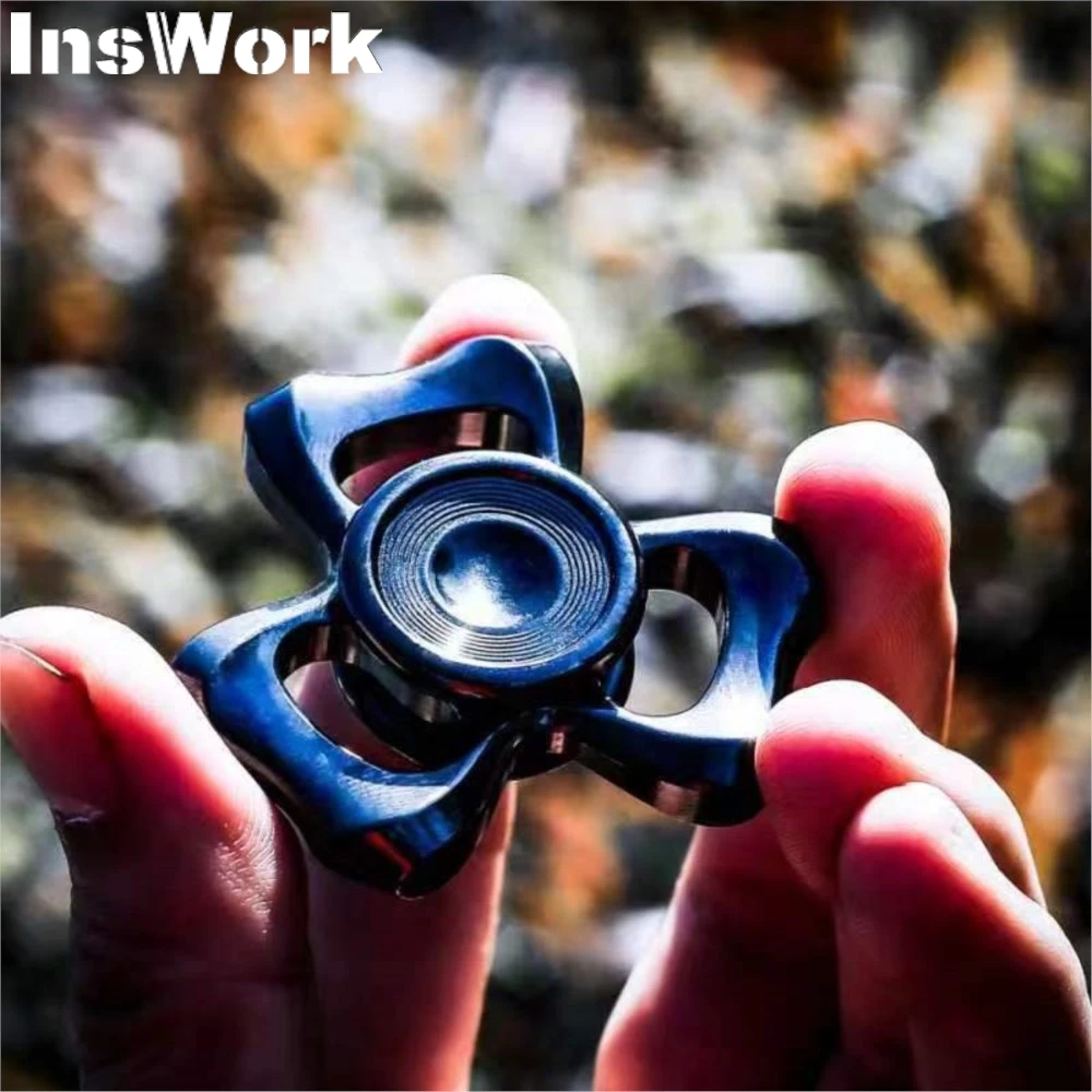 IRON ROOM KIVA Fingertip Gyro EDC Original Finger Metal Decompression Toys Wind Spinner