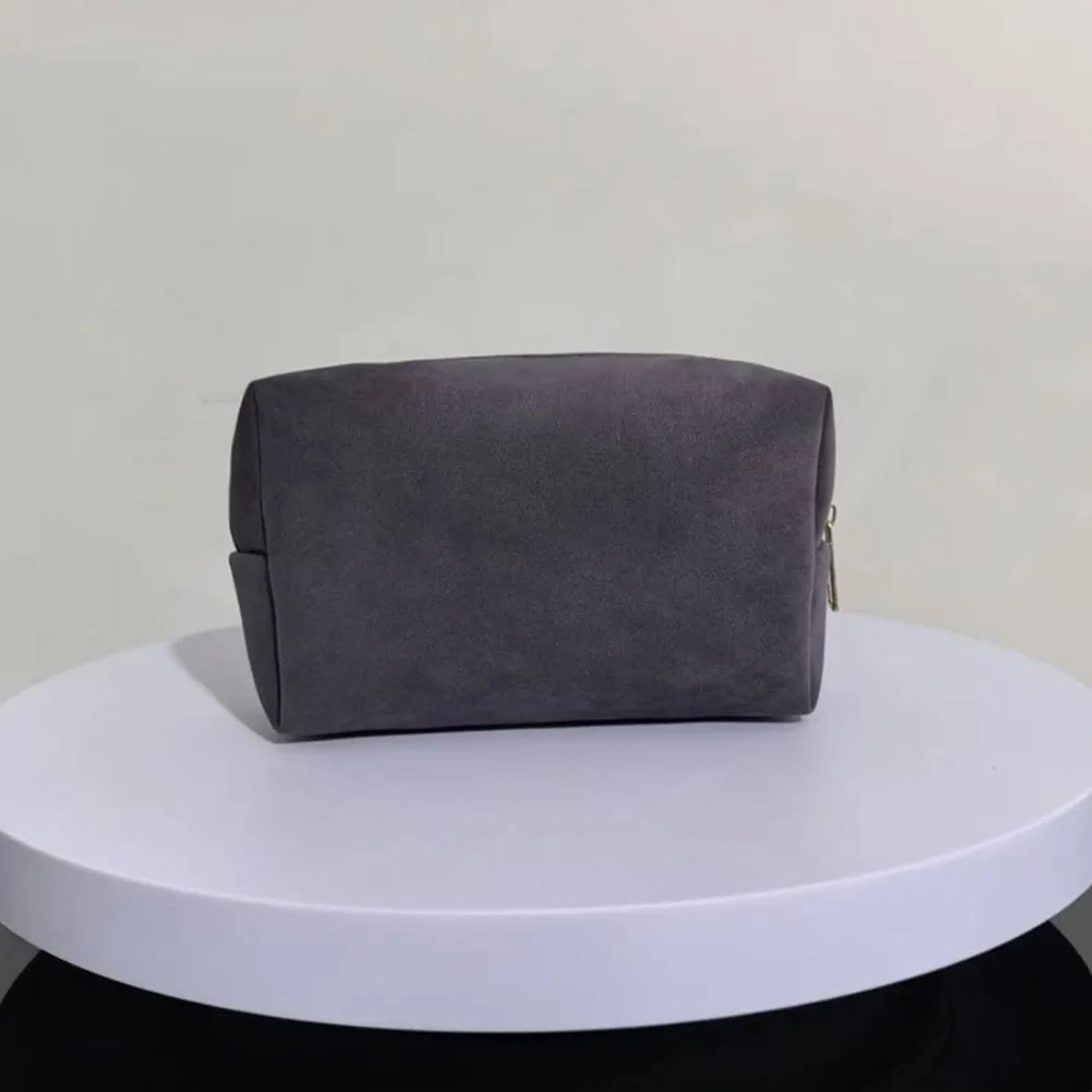 

Милая бархатная женская косметичка, восьмиугольная однотонная косметичка, портативная косметичка, органайзер для туалетных принадлежностей