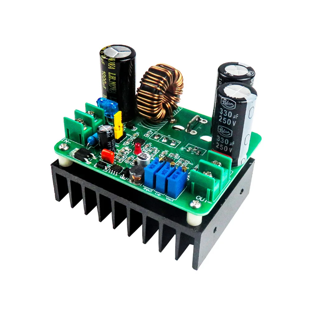 BT900W Adjustable Charger Power Supply Module 8V-60V to 12V-130V 15A Buck Stabilized Voltage Constant Current High-Power Module