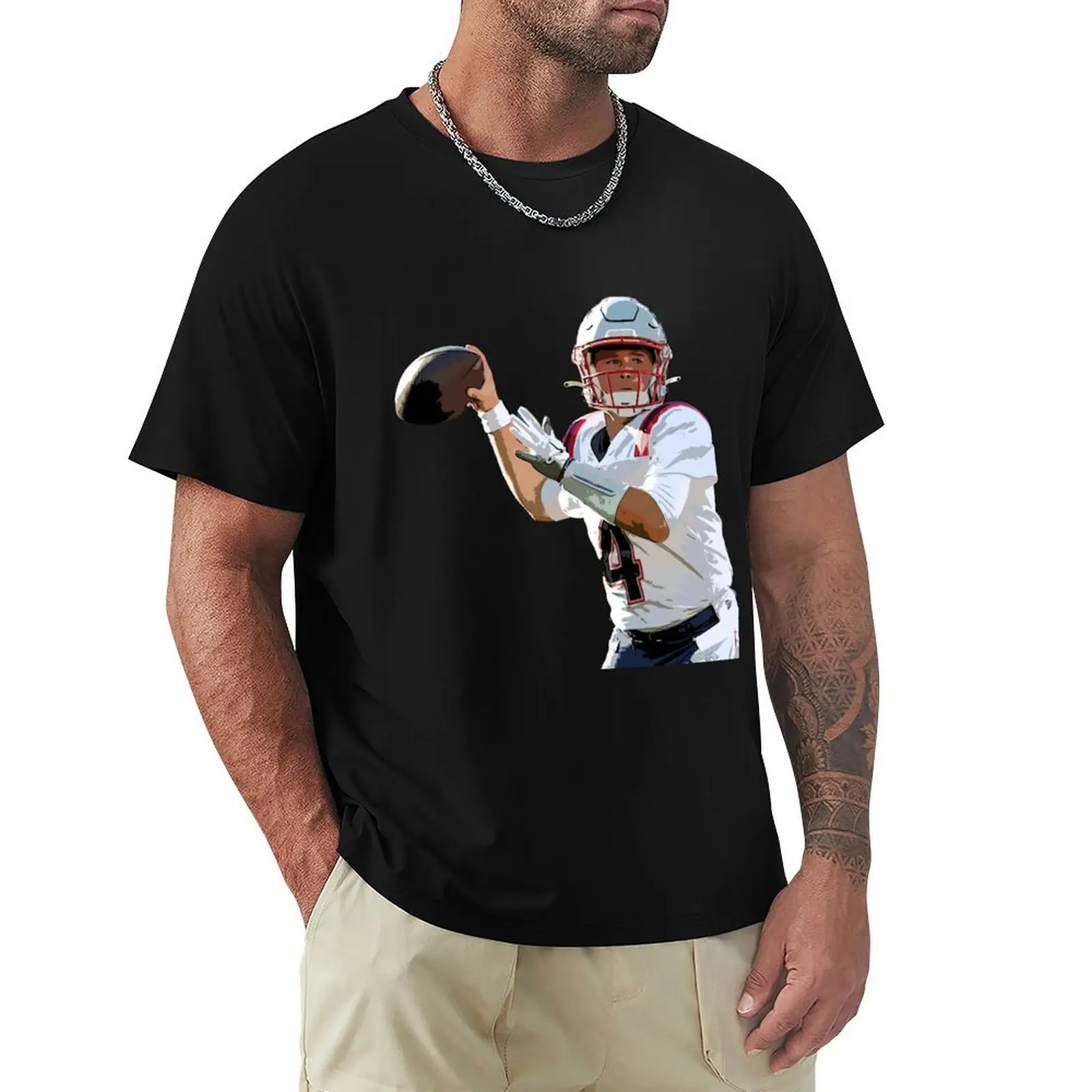 Bailey Zappe T-Shirt Modern Style Print T-Shirt