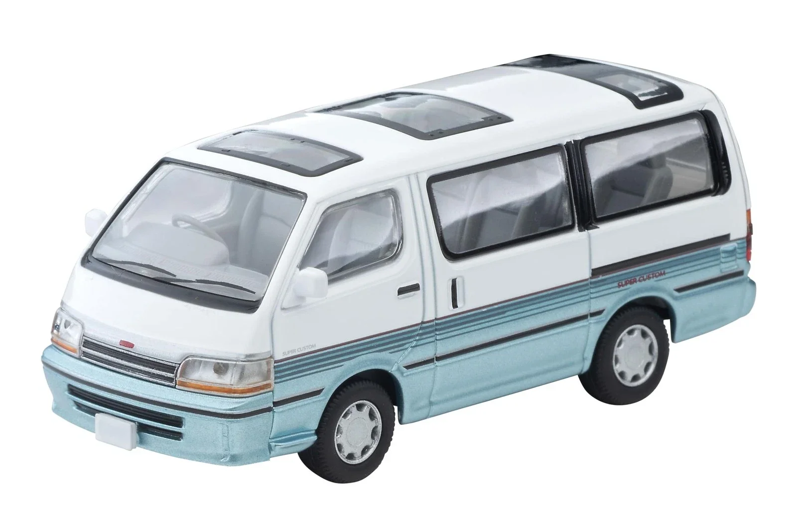 Limited Vintage Neo 1/64 LV-N208d Hiace Wagon Super Custom Wit/L Diecast Model Auto Limited Edition