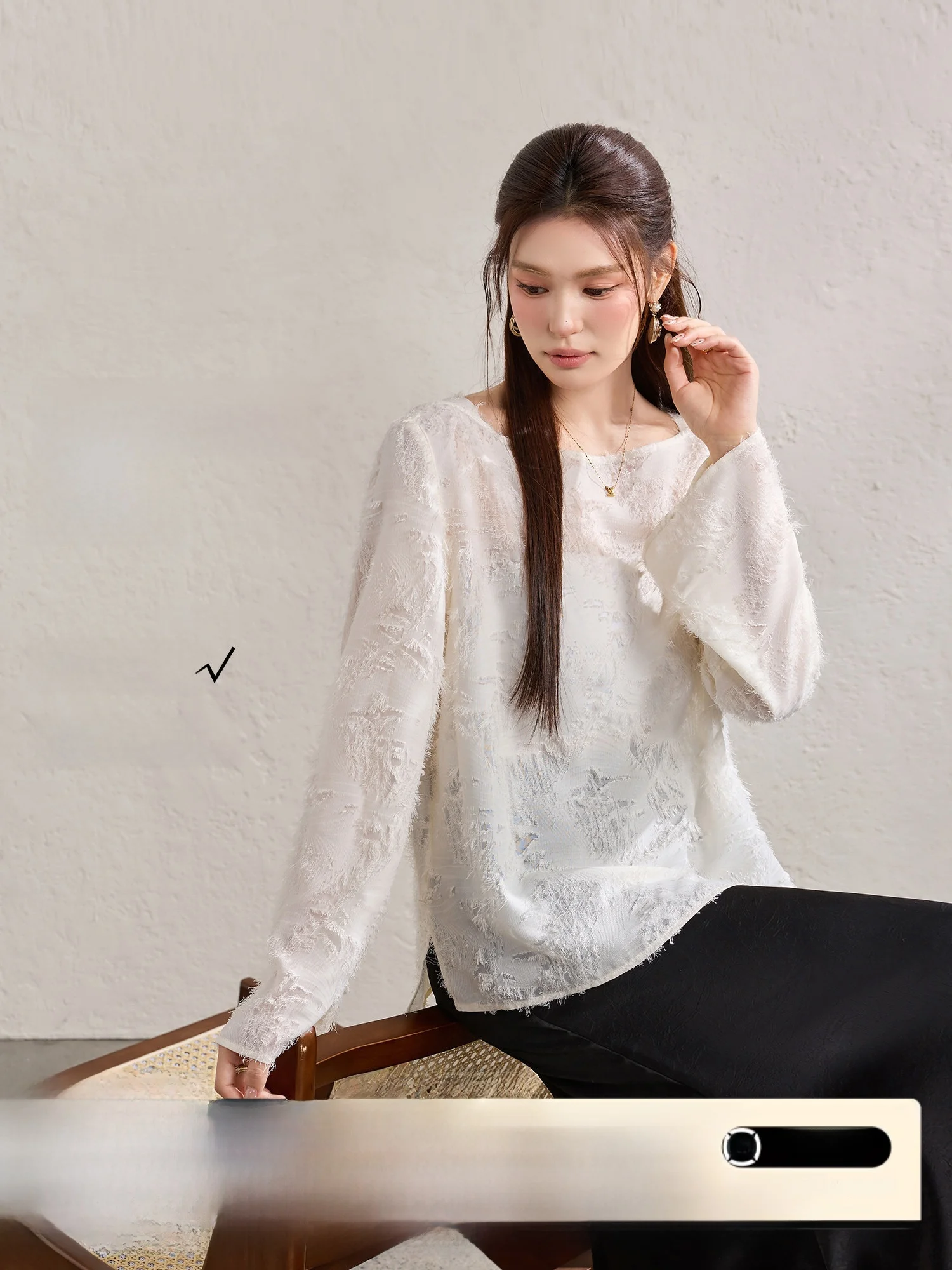 

Blue Language Large Size Feathers Cutwork Tassel One oulder Chiffon irt Ele Sle Long Sve Polyester Fiber Spring ...