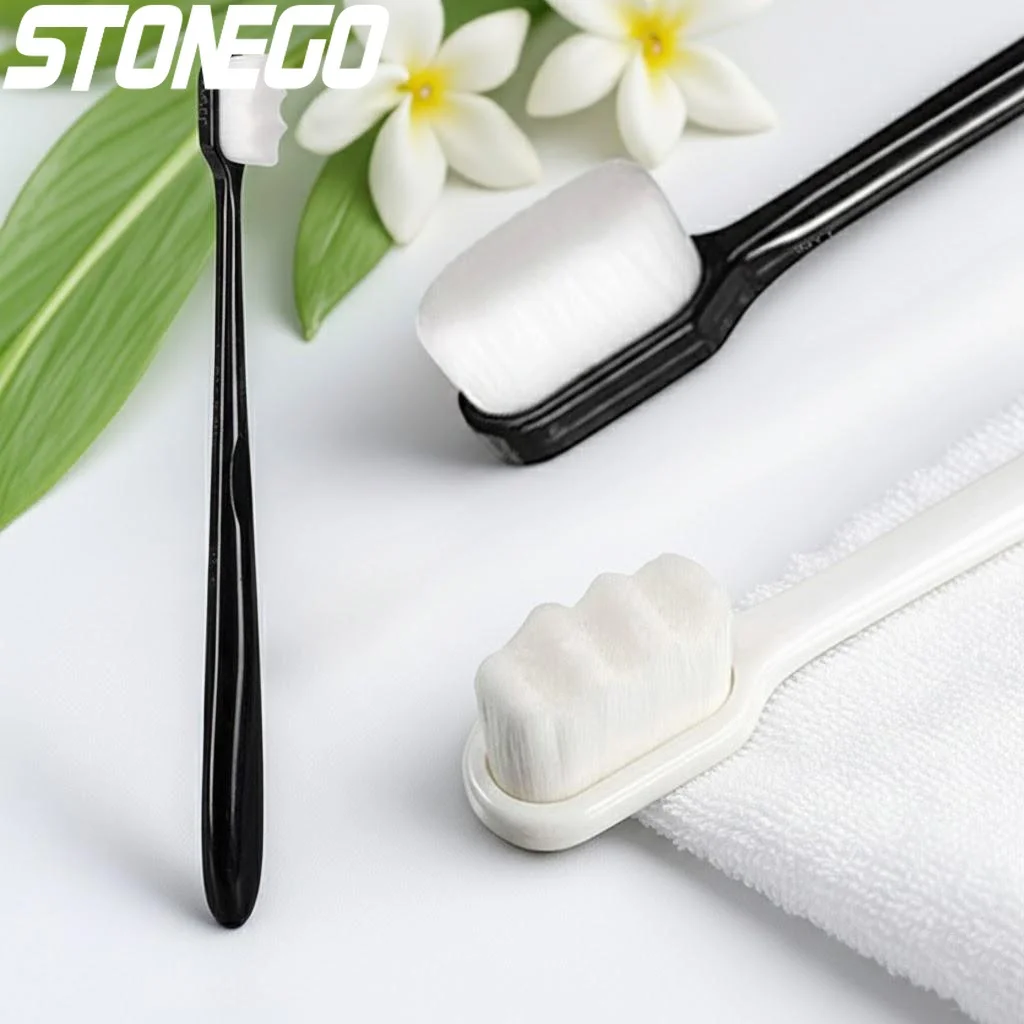 

Super Soft Nano Toothbrush Portable Travel Toothbrush for Adults Whitening Oral Care Tooth Brush with Case 2 Sizes