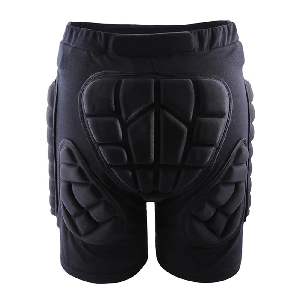 Black L Unisex Snowboard Pants Skiing Protective Bottoms Hockey Sport Pants Skating Safety Gear Full Coverage Padding Secure