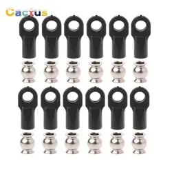 12Pcs Meatal Rod End Link Linkage Balls Joint Head for 1/10 RC Car Crawler Axial TRAXXA Hard Drive Bracket