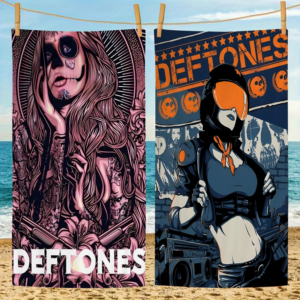 

Deftones Singer Cartoon Beach Towel Cute Kawaii Room Decor Bath Girls Children Hand Towels For Bathroom Shower