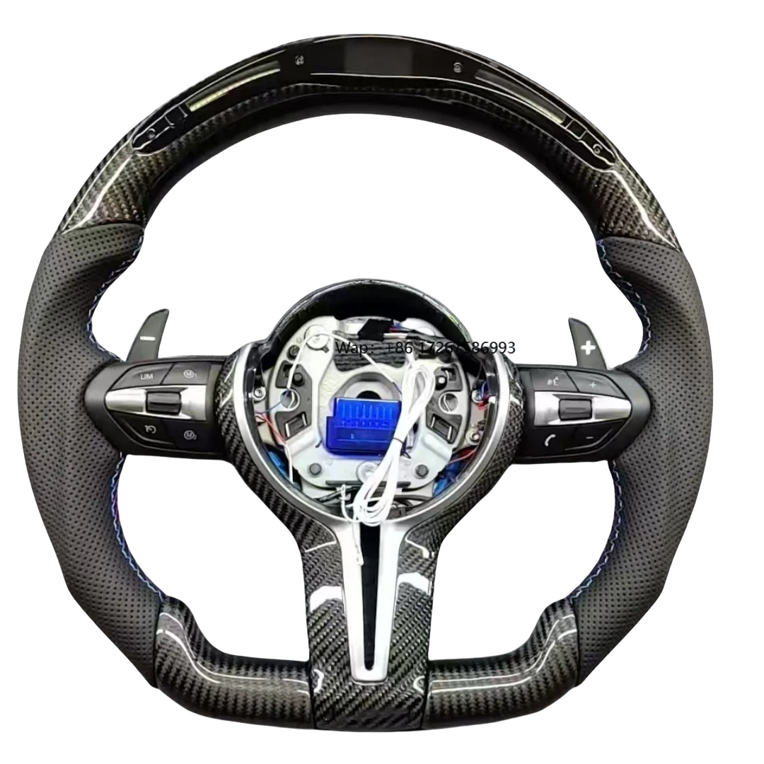 

Factory New High Quality Carbon Fiber Steering Wheel for M3 M4 M5 Customized for F10 F30 E90 E92 E70 LED Steering Wheel