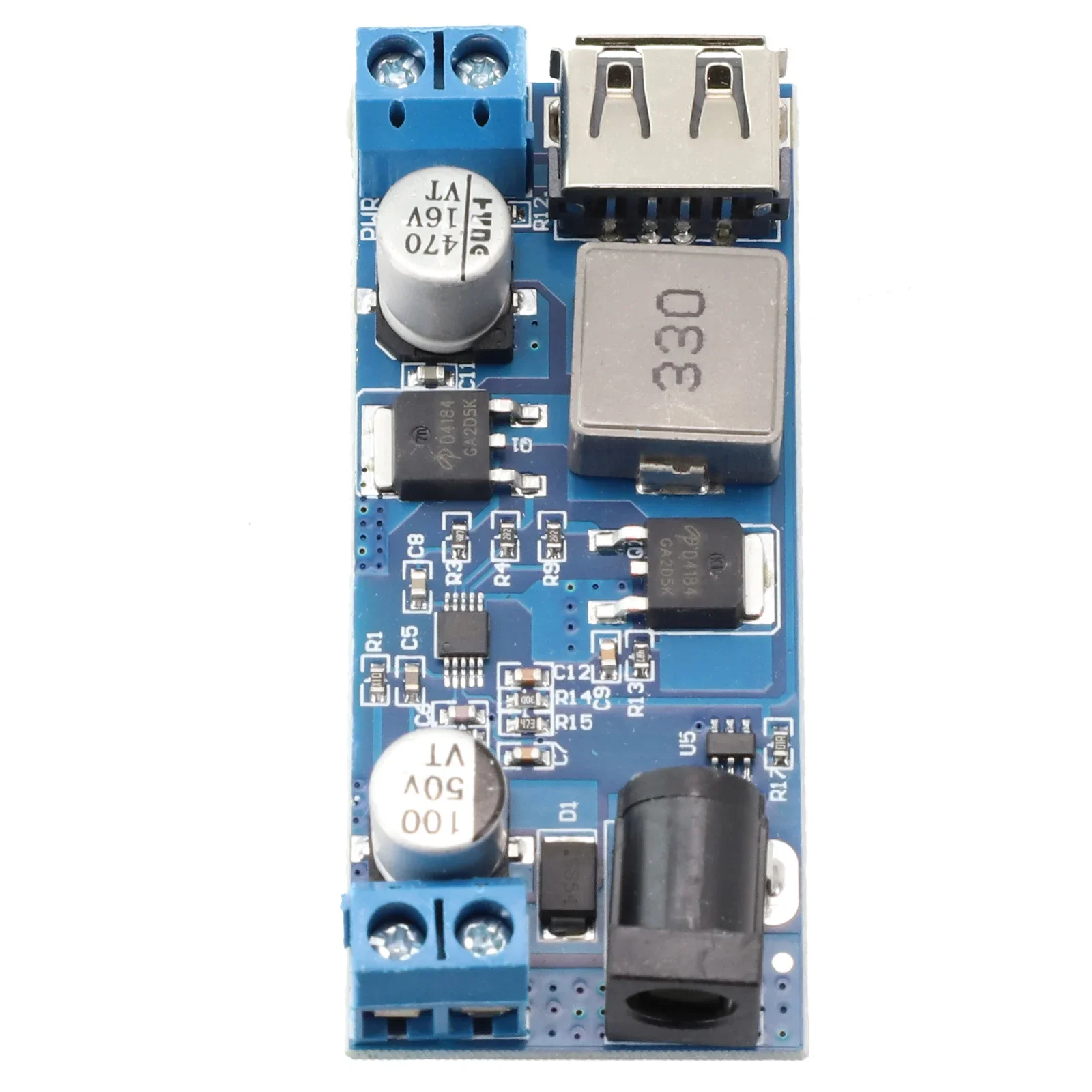 Stepdown Converter Power Supply Module 63*27*10mm High Current Output High Efficiency Step Down USB Port High Quality