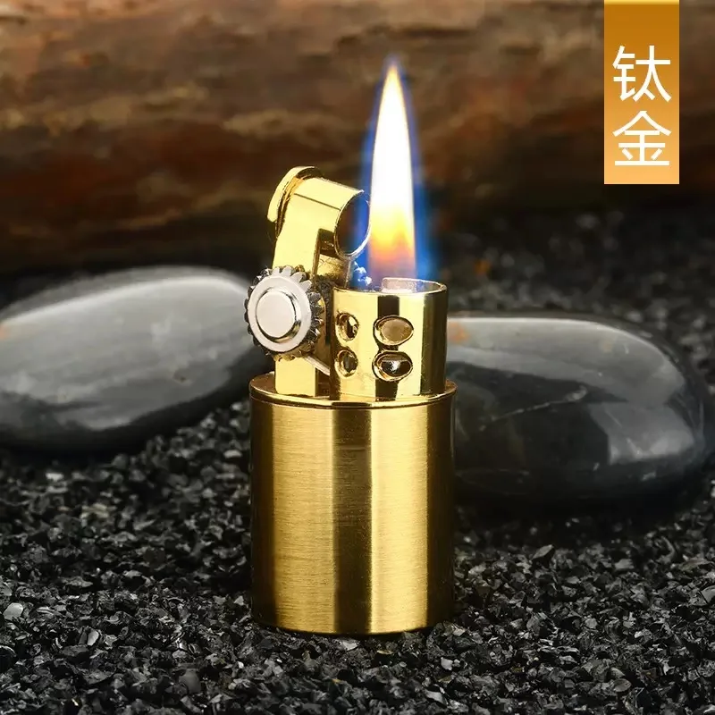 CHIEF Pure Copper Retro Personalized Kerosiene Lighter Armor Sand Wheel Open Flame Lighter Men's Gift Wholesale