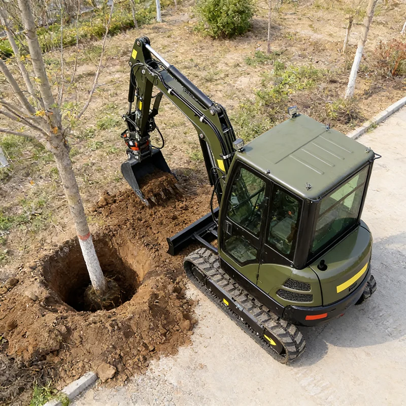 

Electric Powered Small Excavator with Zero Emission and Quiet Operation for Indoor Demolition Work