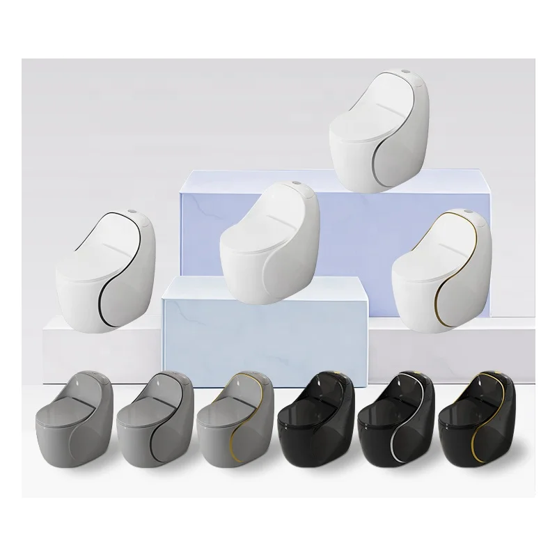 Toilet,Hot Sale Sanitary Ware Bathroom Wc Toilet Bowl Matt Color Ceramic Black Grey One Piece Toilets S-trap Siphon Orange Water