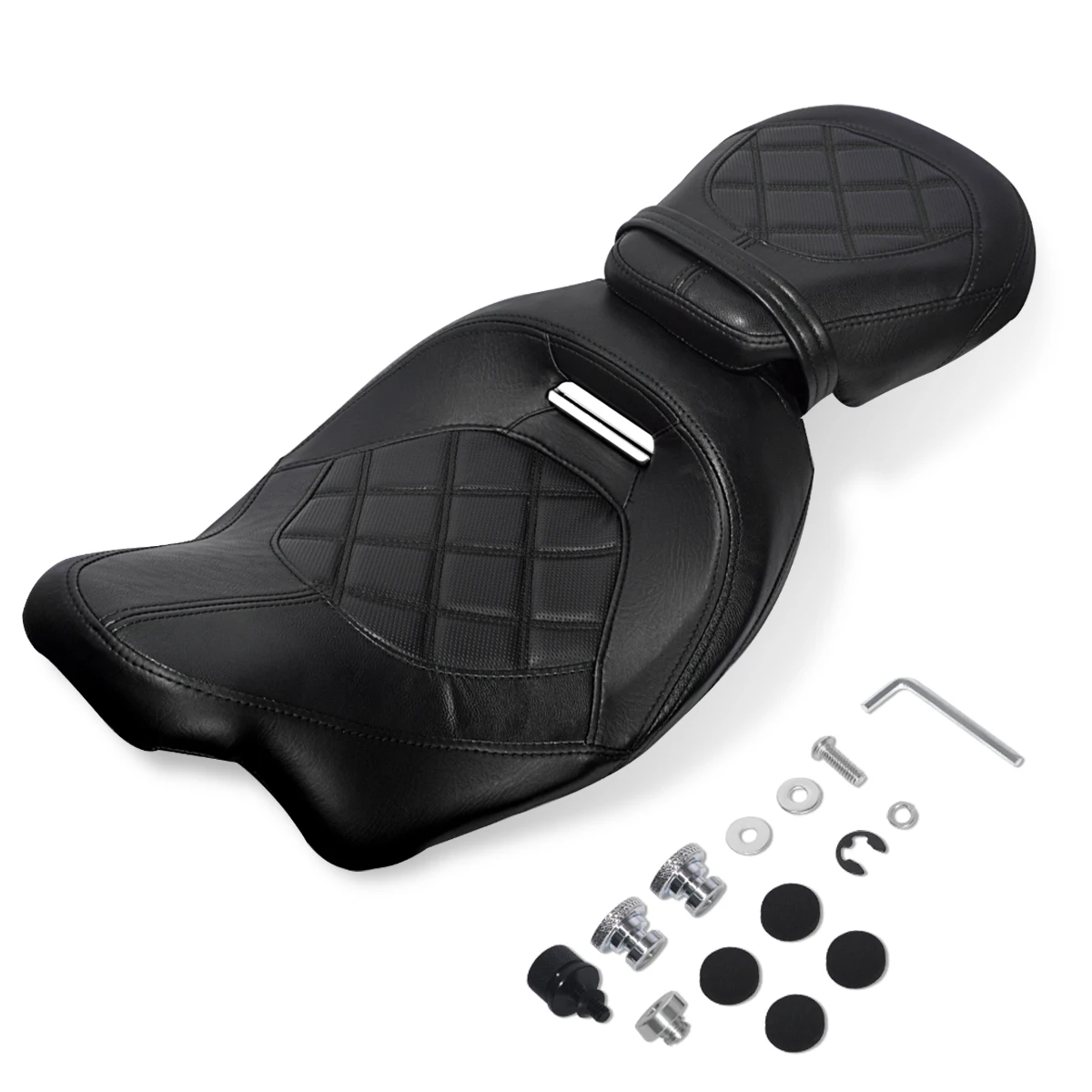 Motorfiets Twee-Up Low Profile Seat Voor Harley Touring Road King Street Glide Road Glide Electra Glide Speciale FLTRX 2009-2025