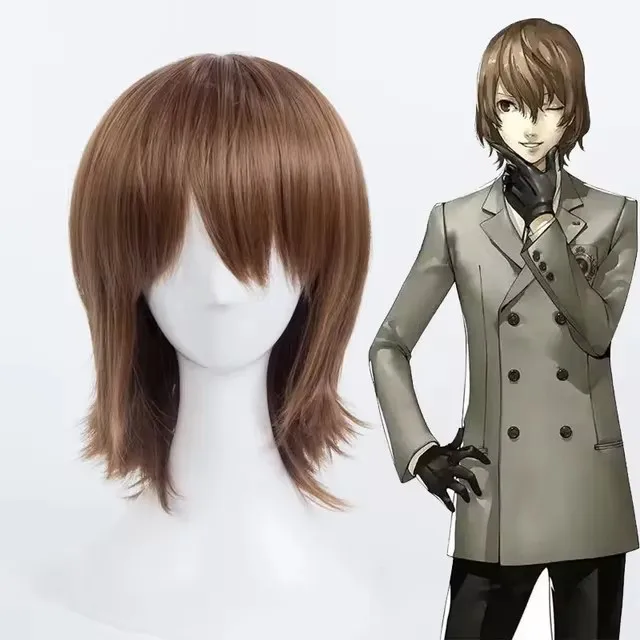 Vampire Knight Kaname Kuran Cosplay Synthetic Hair Headwear Brown Styled Halloween Party Wigs Bob Brown Wigs