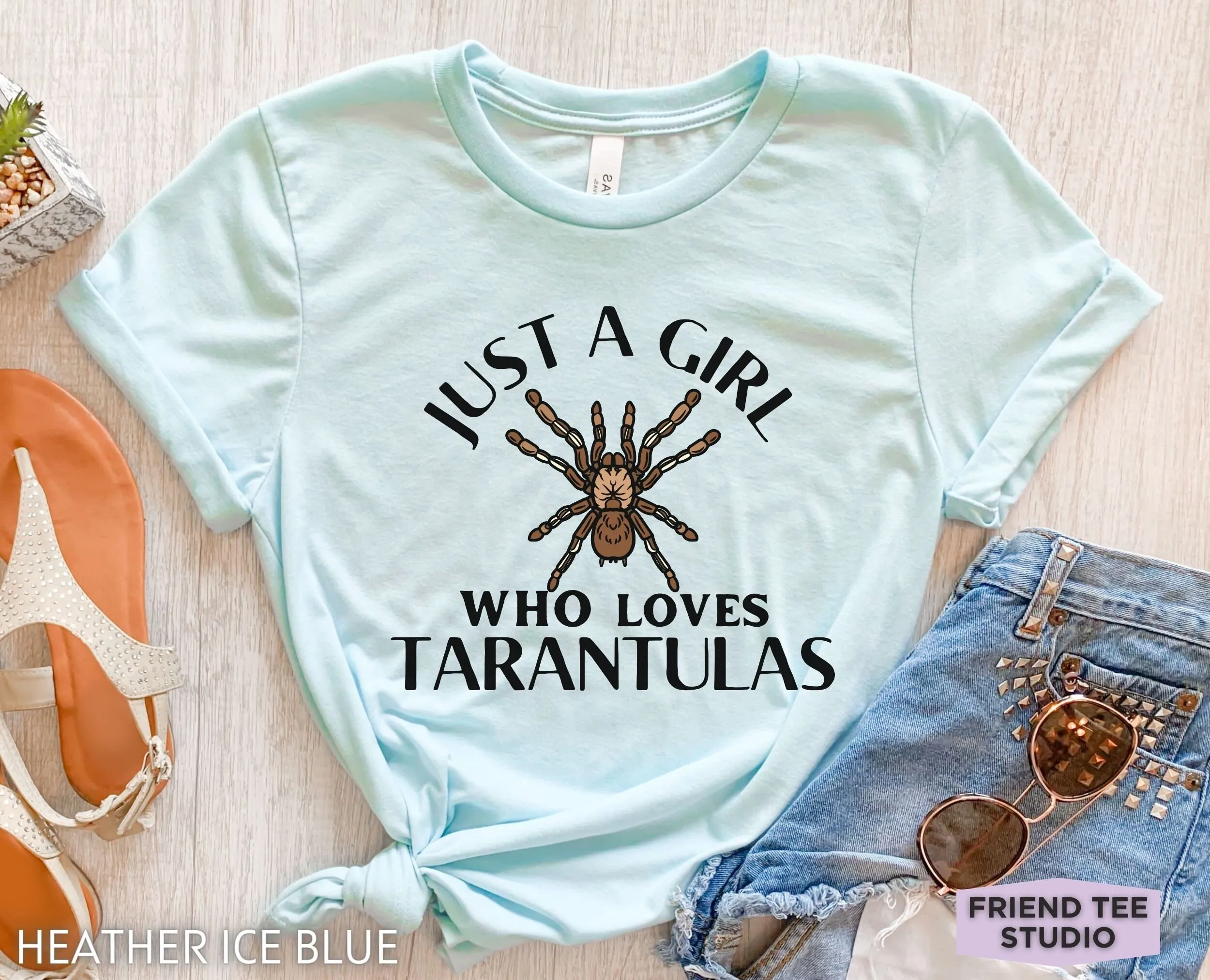 

Tarantula T Shirt Funny s Spider Arachnologist Arachnid Girls