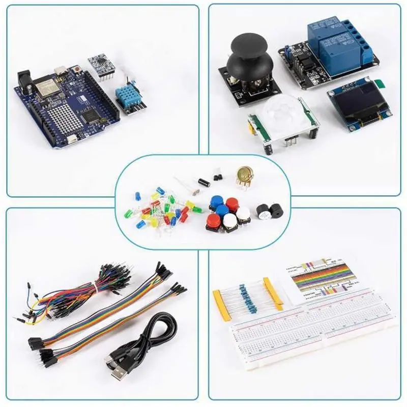 LXYB18B Development Board For Arduino UNO R4 Minima Board HC-SR501 PIR Sensor WIFI Edition For Programing Learning Controlle