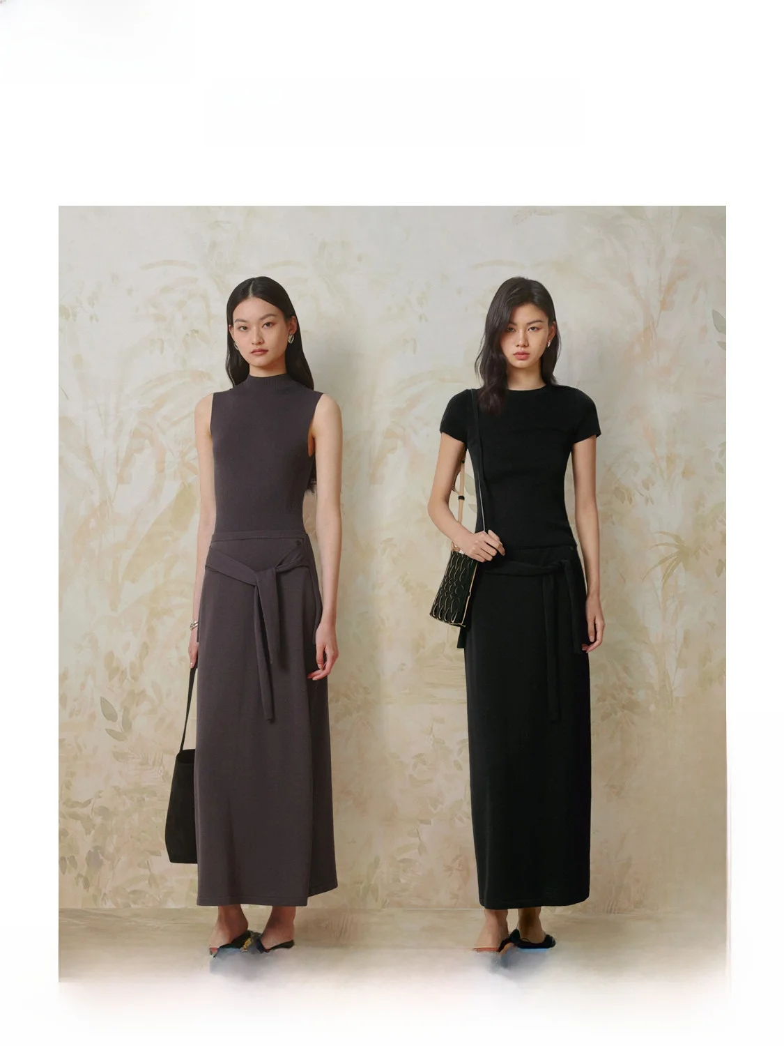 

Женская модная прямая юбка-труба из хлопка с завязками для повседневной носки, весна 2025, новинка