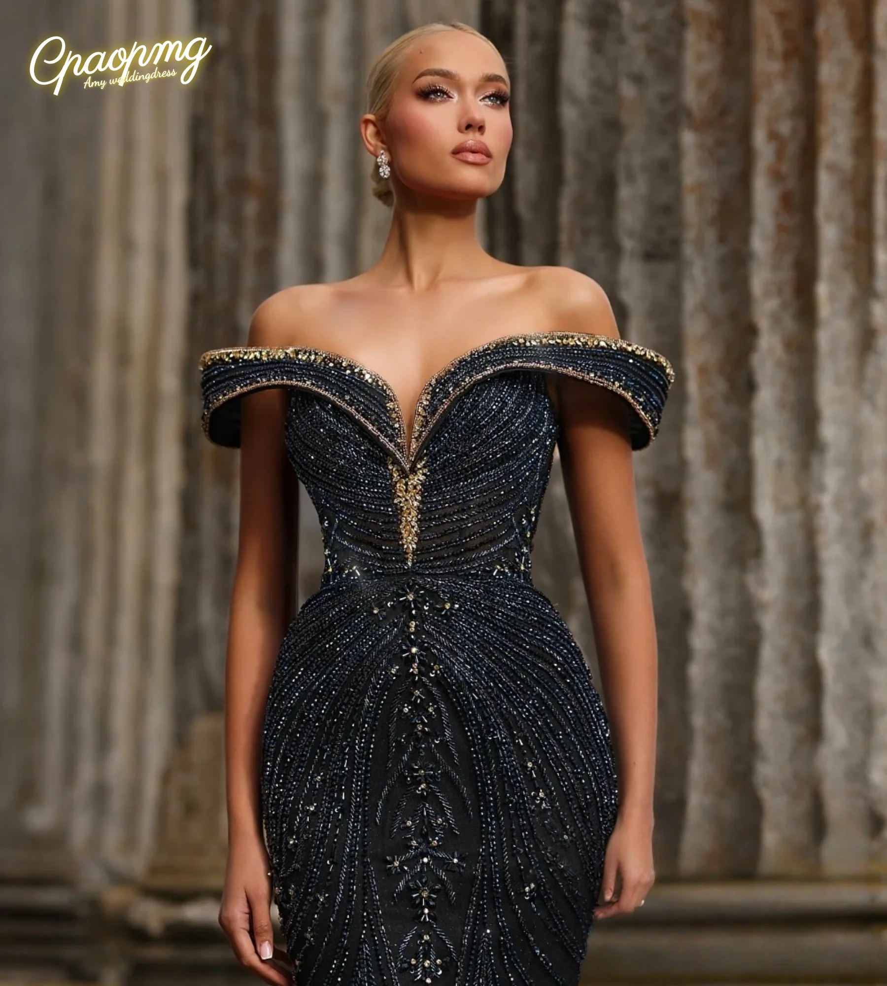 맞춤형 스위트하트 칼라 민소매 머메이드 럭셔리 여성 이브닝 드레스 반짝이는 맥시 드레스 특별한 날을 위한 럭셔리 드레스