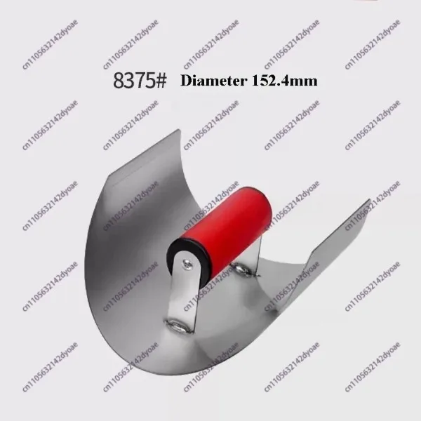 6-Inch Stainless Steel Invert Groover Arc Corner Trowel Curved Spatula for Puttying