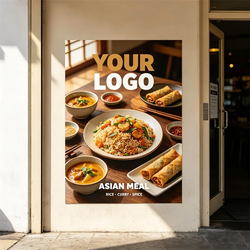 Any Size 100 cm Custom Stickers Suitable For Assisted Living Facility Massage Parlor Restaurant Commercial Advertising Promotion