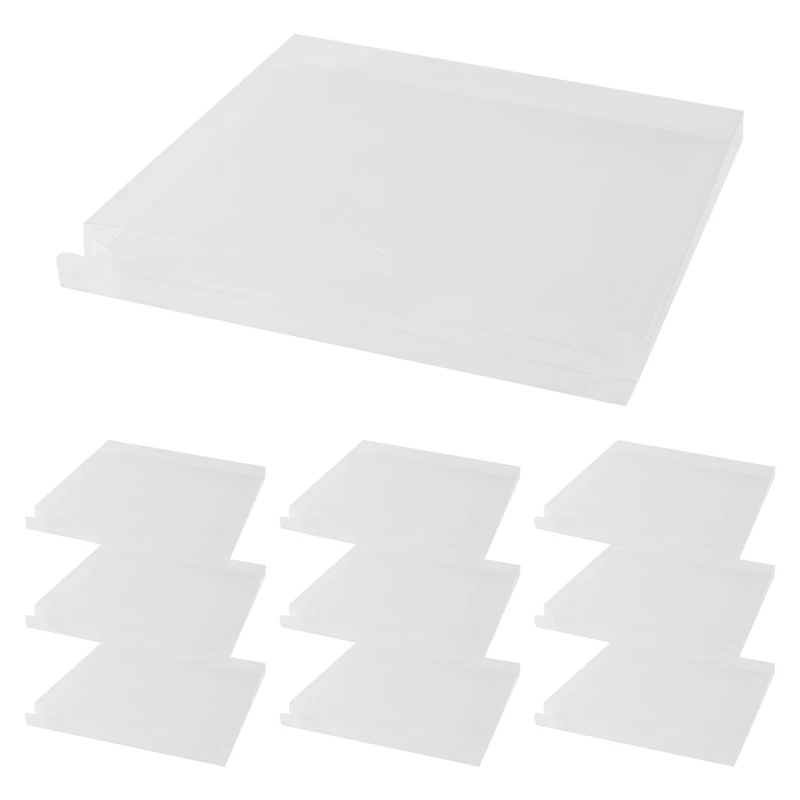 Clear CD Display Box Single Music CD Card Storage Protective Case Album Dust Cover