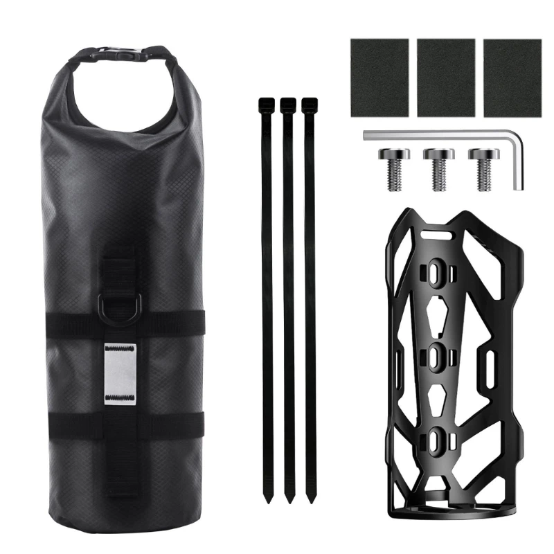 Road Bike Front Fork Bag with Front Bike Rack Waterproofs 5L Bike Panniers Bag Dropship