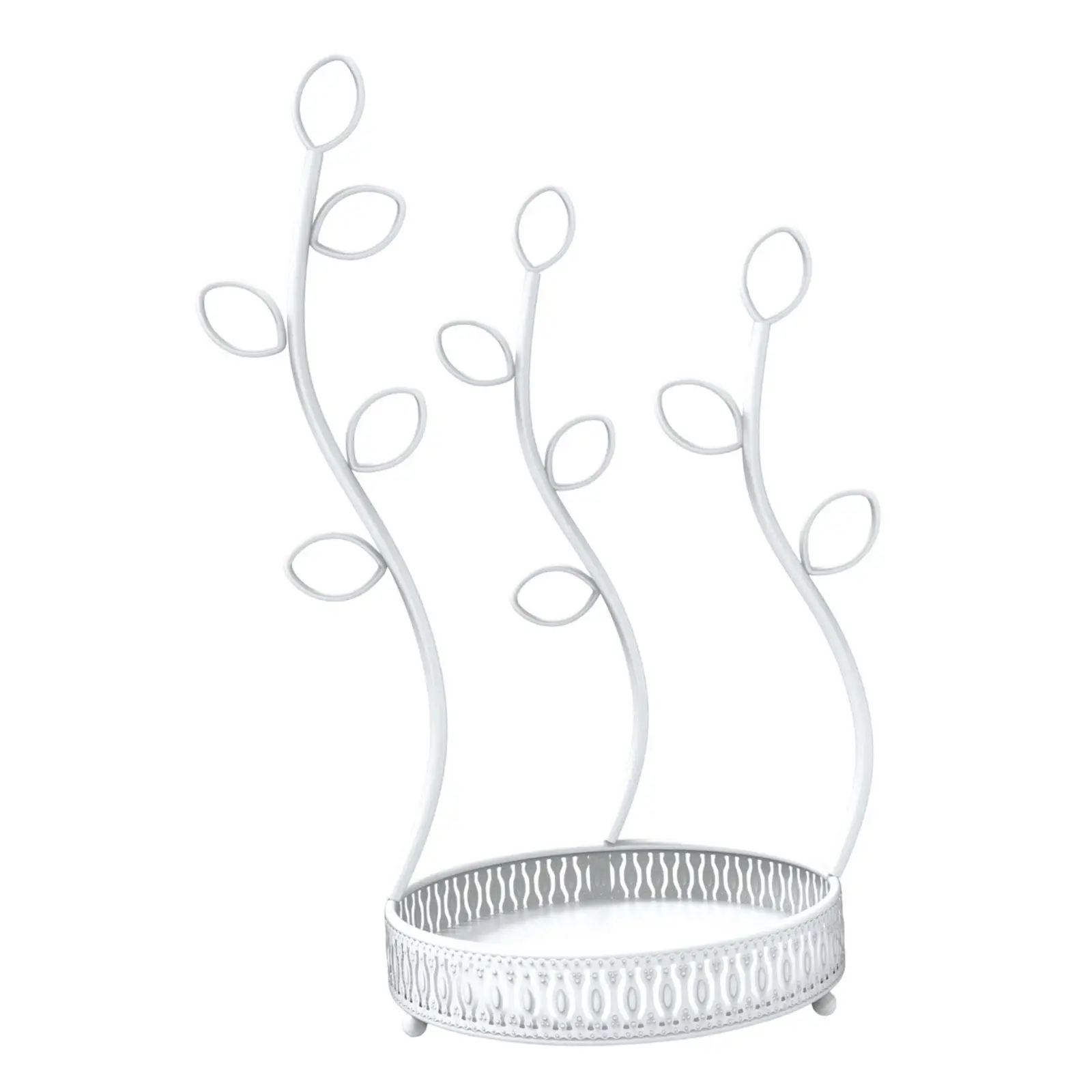 

Jewelry Stand with Dish Tray Jewelry Tower for Bracelets Cosmetics Hairband