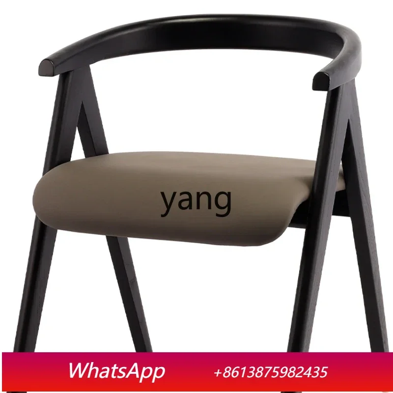 

LTT Solid Wood Adult Soft Bag Custom White Wax Backrest for Dining Chair Quiet B & B