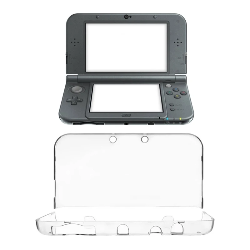 Funda dura transparente para consola de juegos 3DS XL, carcasa protectora a prueba de polvo y golpes