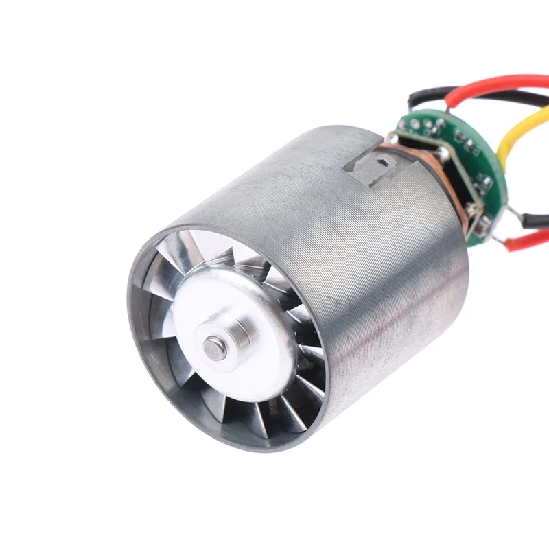 DC 9/12/24V Mini Brushless Motor 100000RPM High-speed CNC Aluminum Alloy Impeller Ducted Fan Stepless Speed Regulation