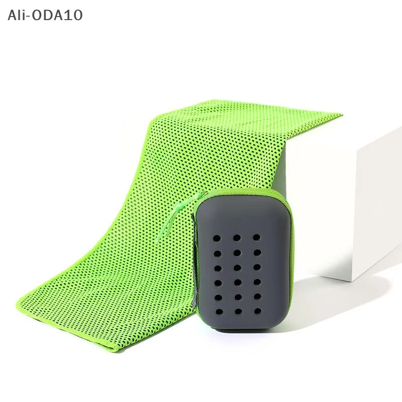 

1Pc Swimming Soft Quick Drying Cooling Towel With Storage Box for Sports Running Yoga Gym Breathable Sweat Absorption Towel