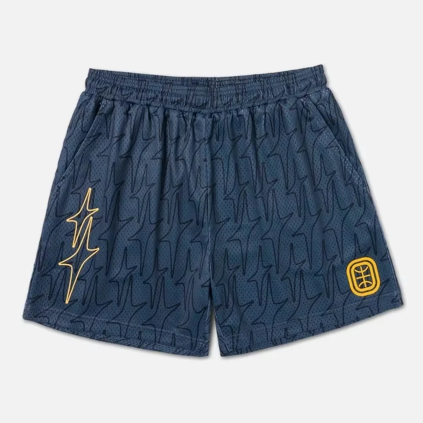 City Reapers American Retro Street Basketball Style Men's Sports Casual Shorts Summer Training Fitness Breathable Quick-drying
