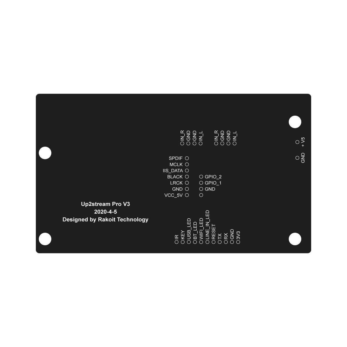Up2Stream Pro V3 Compact HiFi Audio Streamer Board WiFi  5.0
