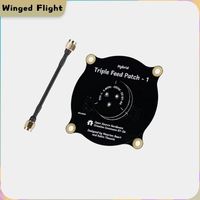 New 5.8GHz Triple Feed Patch Antenna SMA / RP SMA Directional Circularly Polarized Antenna for FPV Fatshark Goggles RC Drone
