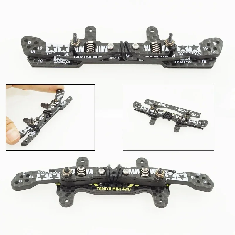 self made mini 4wd tamiya racing car carbon parts Independent Suspension spring front/rear set backwards for MS MA AR S2 CHASSIS