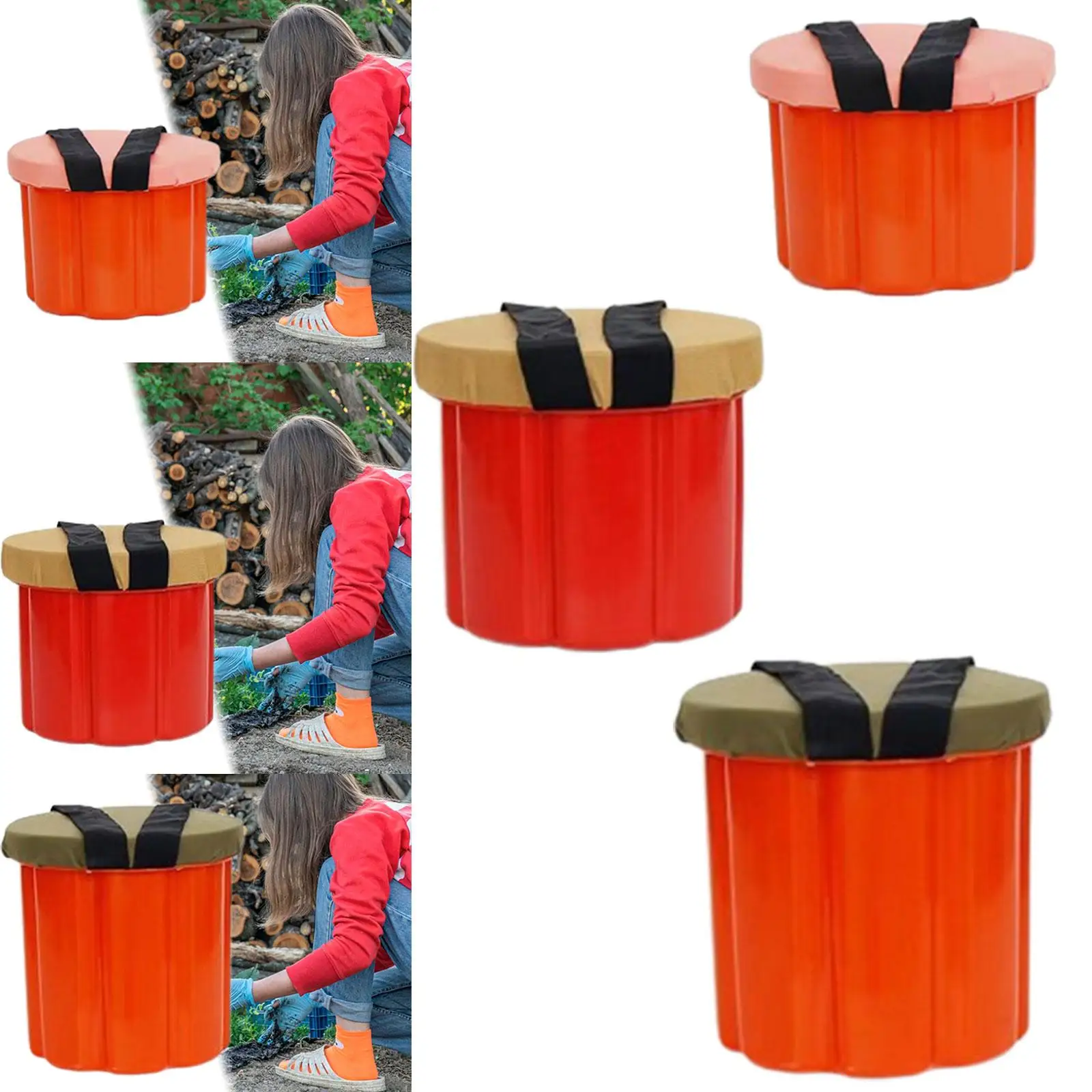 Field Work Stool Camping Stool Portable Gardening Hip Cushion Stool Gardening Hip Work Seat for Lawn Fishing Picnic Weeding Yard