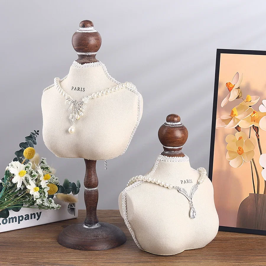 Necklace Chain Bust Jewelry Holder Elegant Mannequin Model for Home Bedroom Dresser