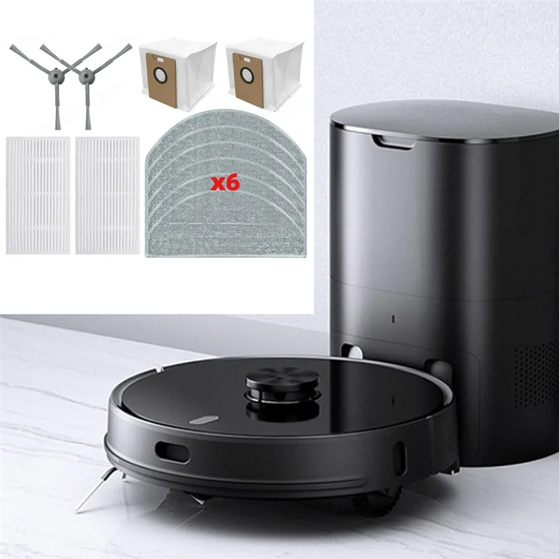 ABVI-สําหรับ Lydsto R1 Edge/R1D Edge/Miwhole M9 Lite/Roidmi Eve Rook/ Eve Rook S สูญญากาศสิ่งที่แนบมา Hepa Filter Mop แปรงด้านข้าง