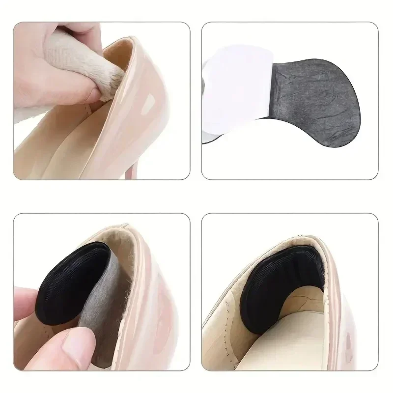 2/20pcs Heel Insoles Pads Patch Pain Relief Anti-wear Cushion Feet Care Heel Protector Adhesive Back Sticker Shoes Insert Insole