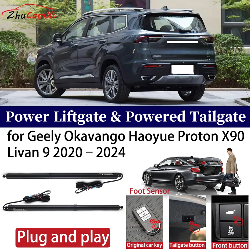 

for Geely Okavango Haoyue Proton X90 Livan 9 2020-2024 Car Power Liftgate Automatic One-Click Vehicle Powered Tailgate Strut