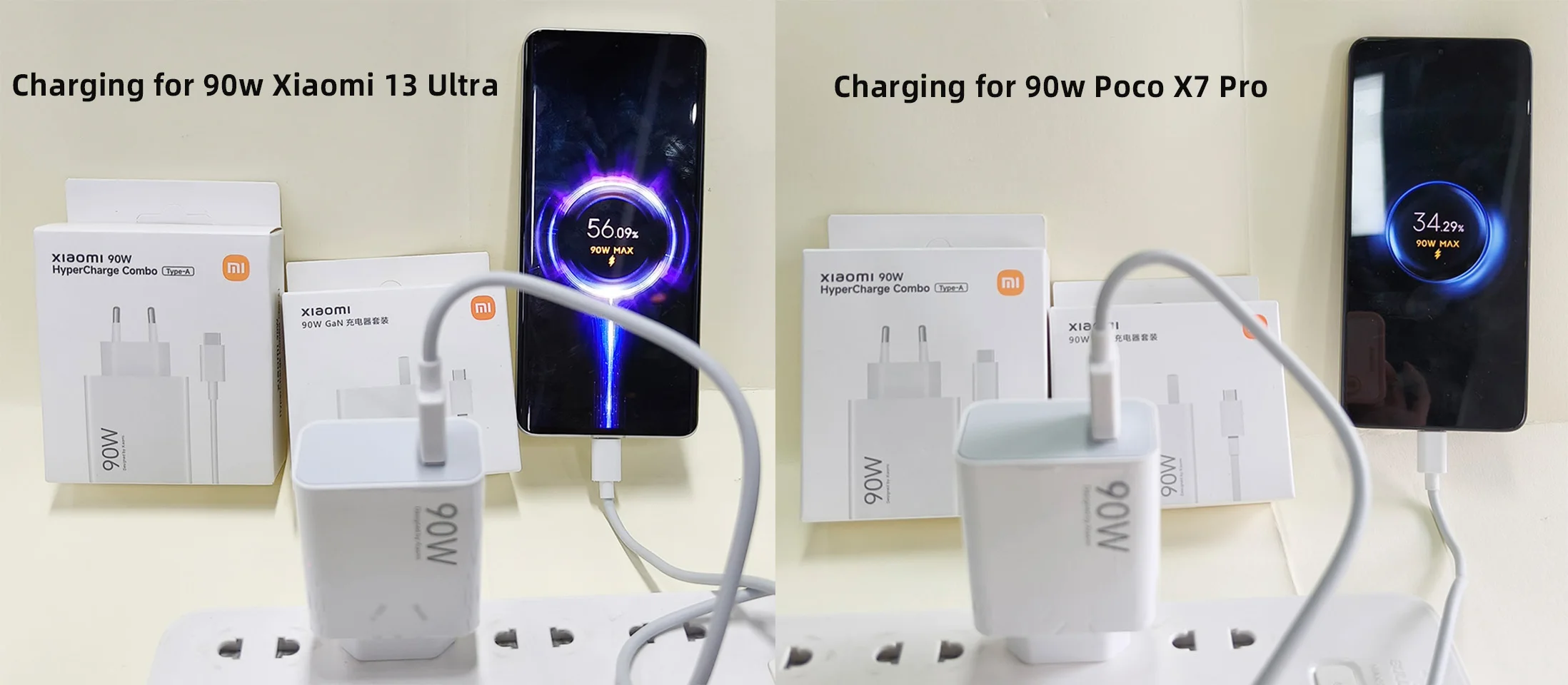Cargador Original XIAOMI de 90W, Hypercharger Poco, Carga Rápida, Tipo C, para Mi 13 Ultra, 14, 15, 17, Poco F8 Pro, F7,