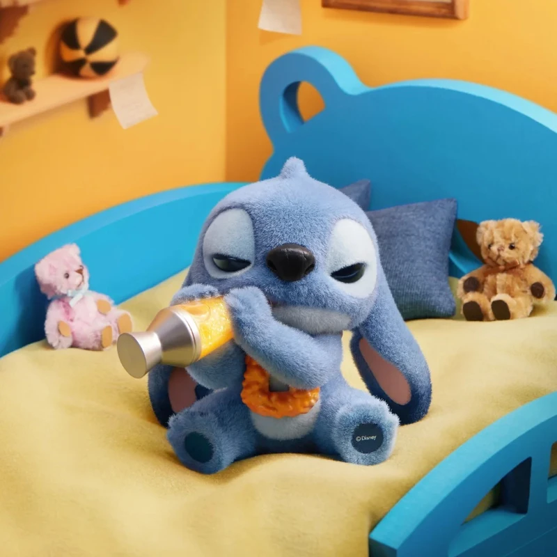 Scatola cieca originale Miniso Stitch Stitch Ohana significa serie famiglia Scatola misteriosa Kawaii Action Figure Ornamento Regalo di compleanno per bambini