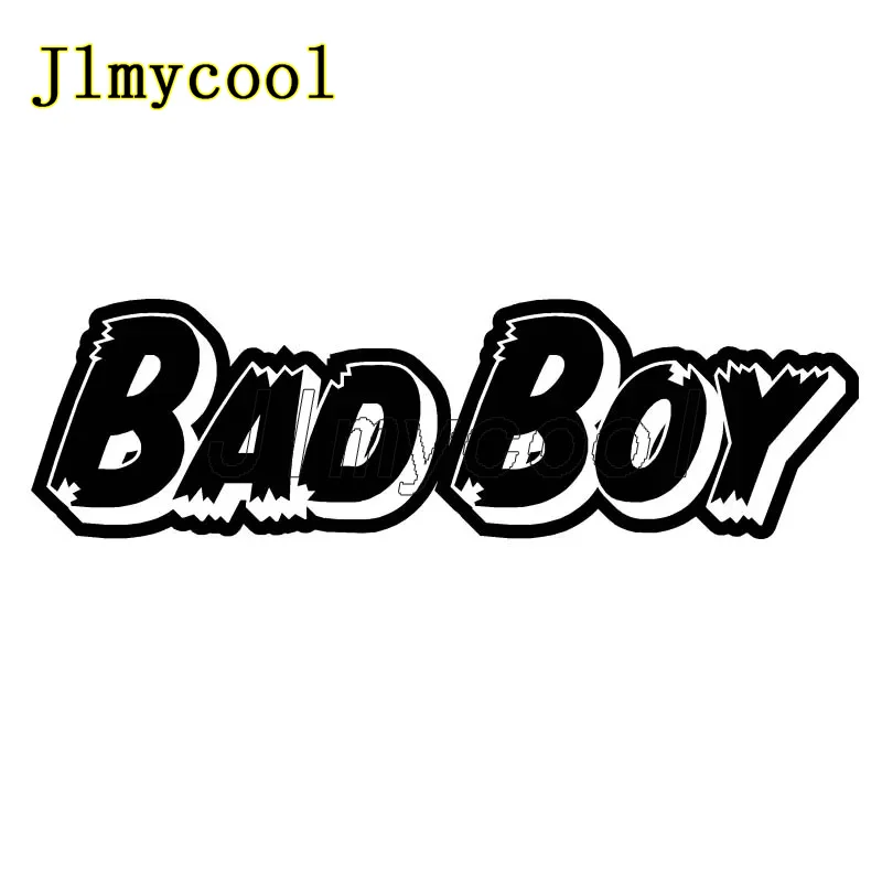 16.5CM*4.8CM Funny English Alphabet Bad Boy Vinyl Car-styling Sticker Decal Black Silver Decal Stickers for Bmw E46 E60