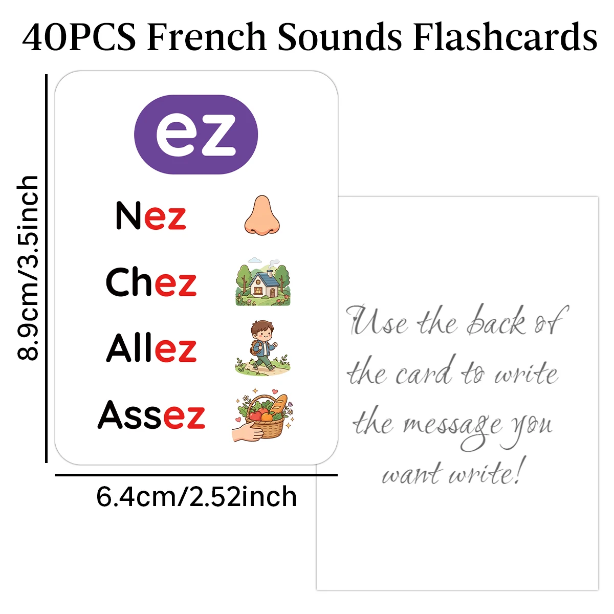 40 Cartões de Fonética Frances - Phonics Card Game avaliação e preço